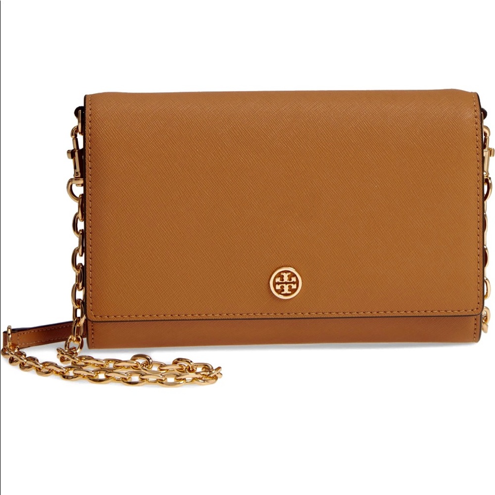 Tory Burch Robinson Chain Wallet - Luggage